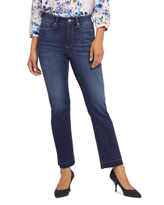 Marilyn High Rise Straight Leg Ankle Jeans