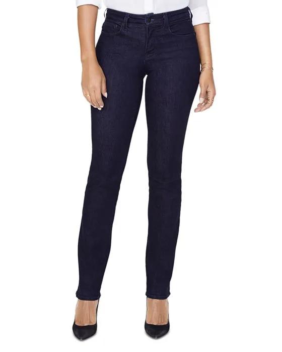 Marilyn High Rise Straight Leg Jeans in Rinse