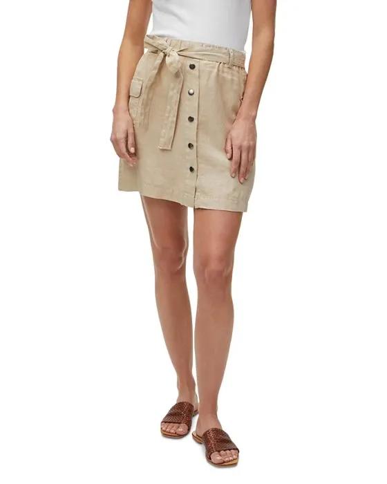 Martina Linen Mini Skirt