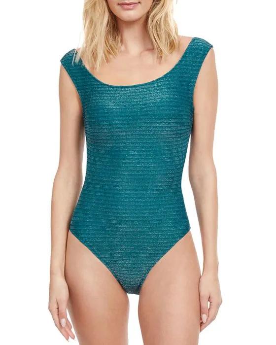 Martini Off-the-Shoulder One Piece Swimsuit
