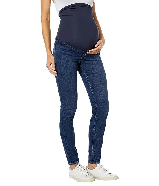 Maternity Over-the-Belly Skinny Jeans in Coronet Wash