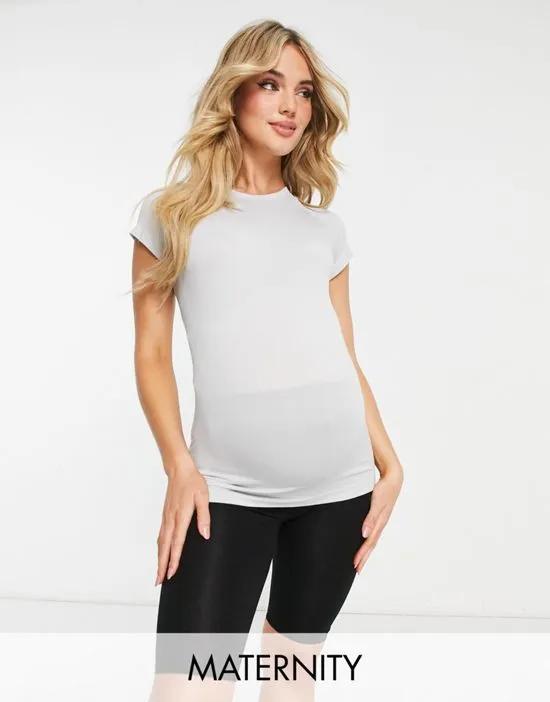 Maternity short sleeve seamless T-shirt