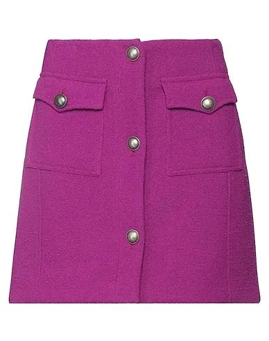 Mauve Bouclé Mini skirt
