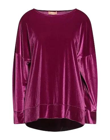 Mauve Chenille Solid color shirts & blouses