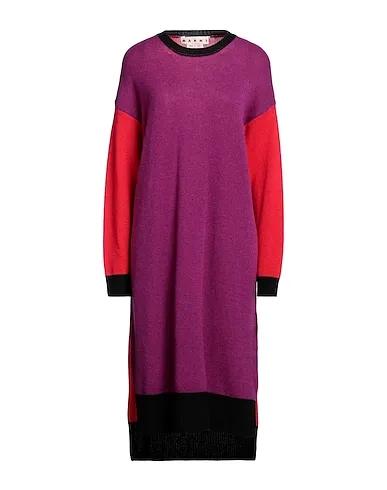 Mauve Knitted Midi dress