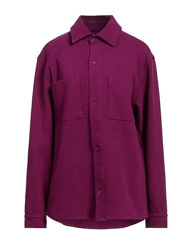 Mauve Knitted Solid color shirt