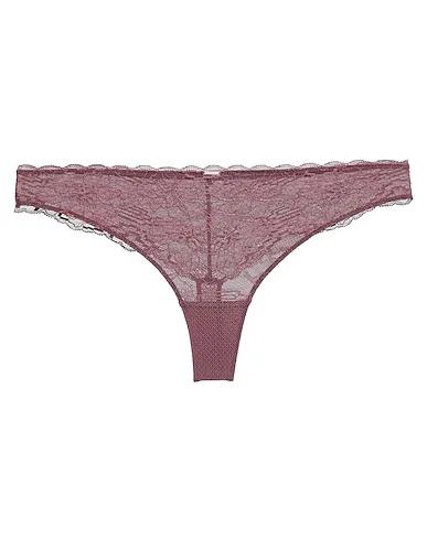 Mauve Lace Thongs