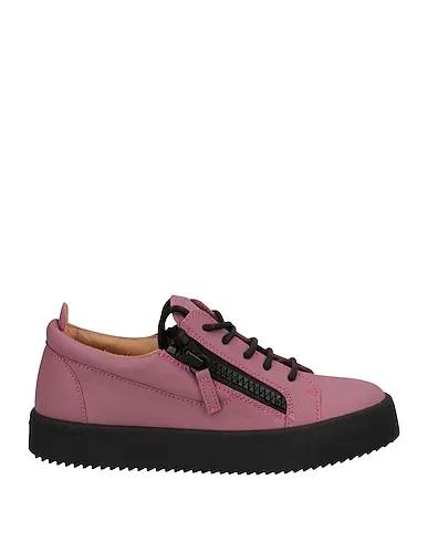 Mauve Leather Sneakers