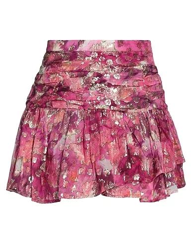 Mauve Plain weave Mini skirt