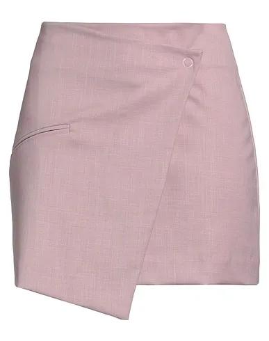 Mauve Plain weave Mini skirt