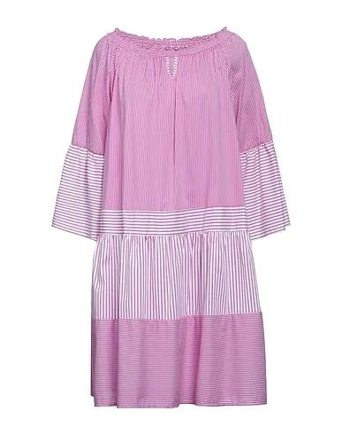 Mauve Plain weave Short dress