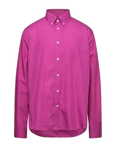 Mauve Plain weave Solid color shirt