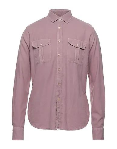 Mauve Plain weave Solid color shirt