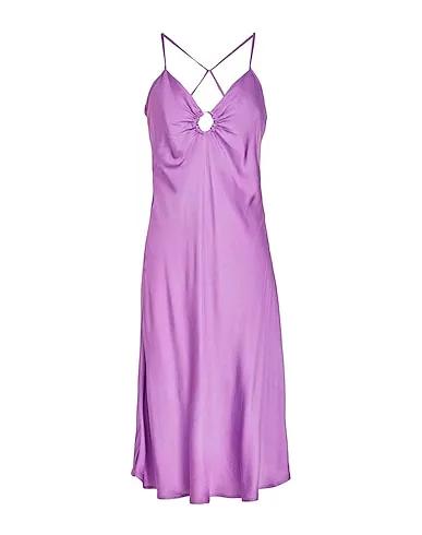 Mauve Satin Short dress VISCOSE MINI SLIP DRESS