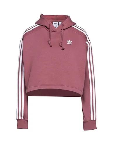 Mauve Sweatshirt Hooded sweatshirt SHORT HOODIE