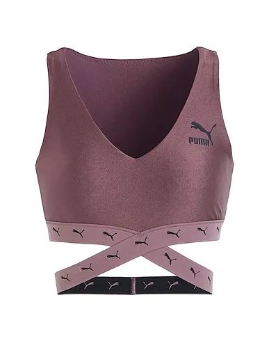 Mauve Synthetic fabric Dare to Cropped Top
