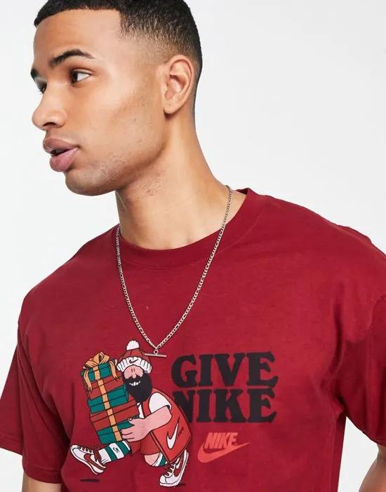 Max 90 Christmas t-shirt in red