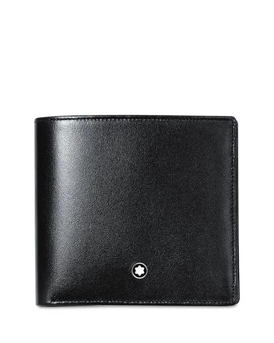 Meisterstück Leather 4 Slot Bi Fold Wallet with Coin Case