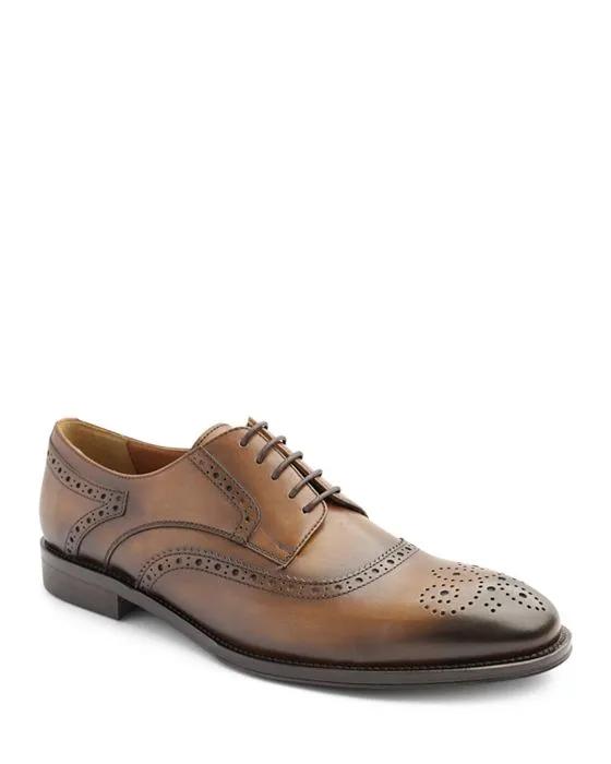 Men's Atillio Lace Up Wingtip Blucher Oxford Dress Shoes