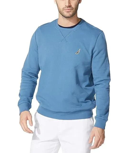 Men's Basic Crew Neck Fleece Sweatshirt