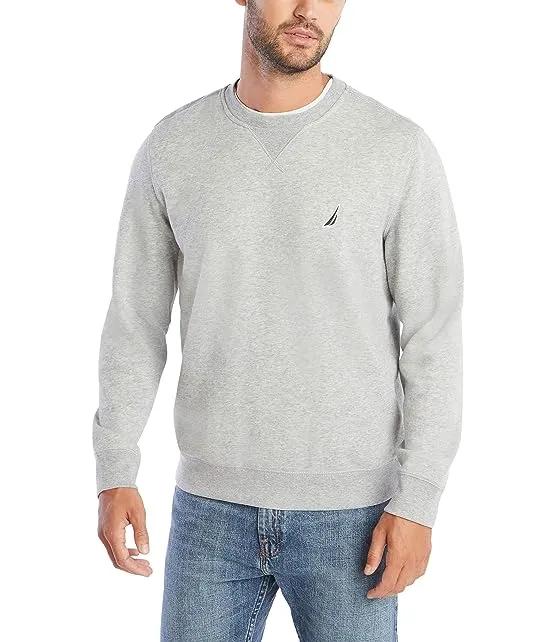 Men's Basic Crew Neck Fleece Sweatshirt