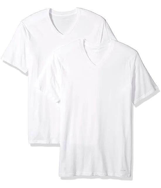 Men's Big and Tall Cotton Classics V Neck Tshirts