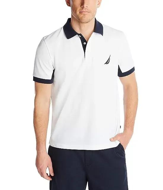 Men's Classic Fit Short Sleeve Performance Pique Polo Shirt