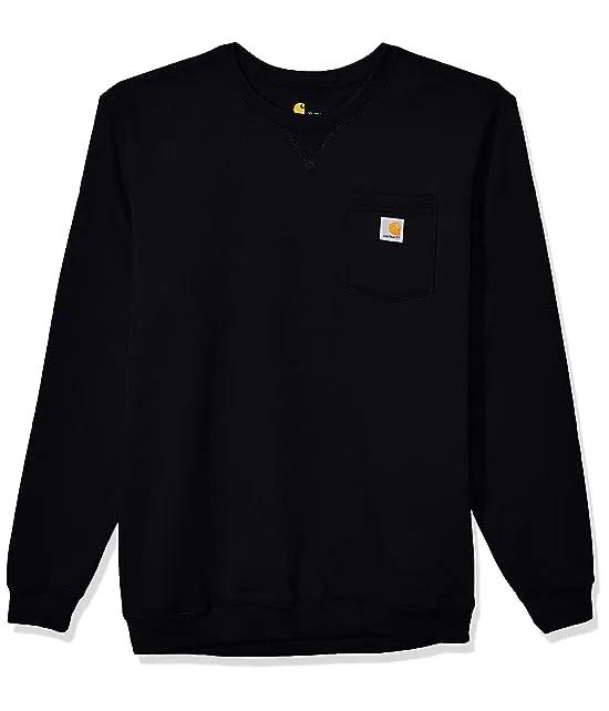Men's Crewneck Pocket Sweatshirt (Regular and Big & Tall Sizes)
