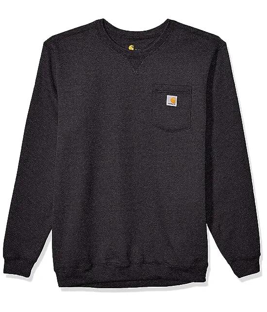 Men's Crewneck Pocket Sweatshirt (Regular and Big & Tall Sizes)