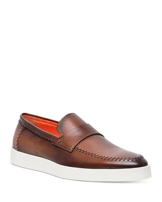 Men's Dowdy Brown Slip On Loafers