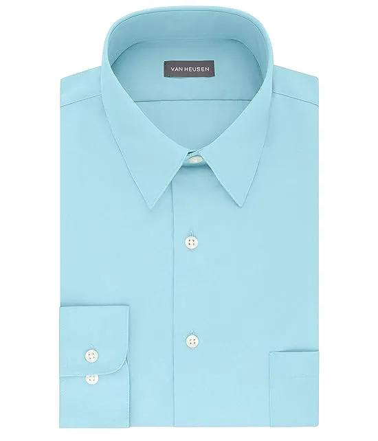 Men's Dress Shirt Fitted Poplin Solid