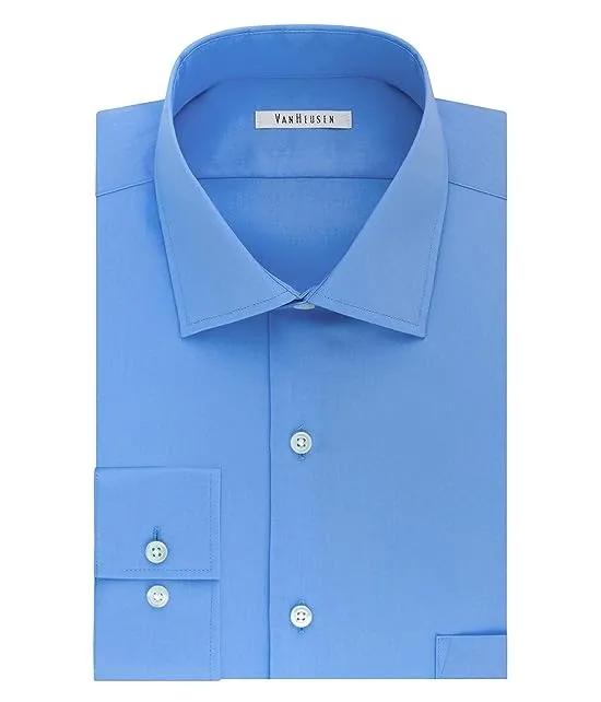 Men's Dress Shirt Regular Fit Flex Collar Stretch Solid