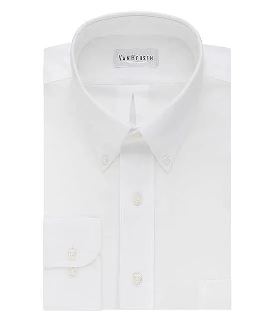 Men's Dress Shirt Regular Fit Oxford Solid Buttondown Collar
