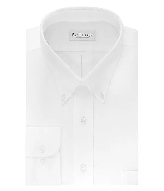 Men's Dress Shirt Regular Fit Oxford Solid Buttondown Collar