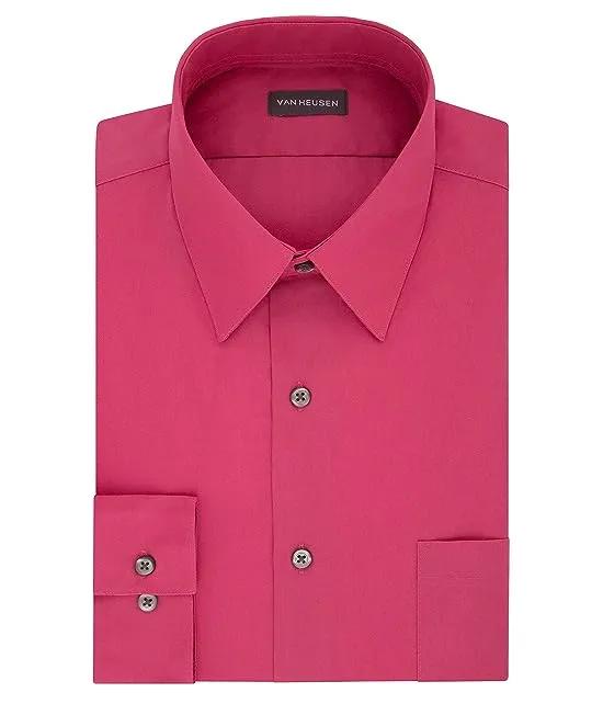 Men's Dress Shirt Regular Fit Poplin Solid