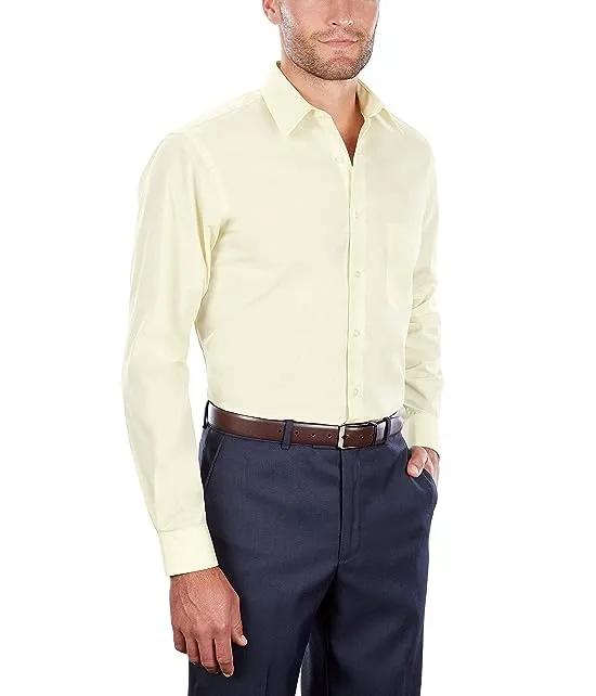 Men's Dress Shirt Regular Fit Poplin Solid