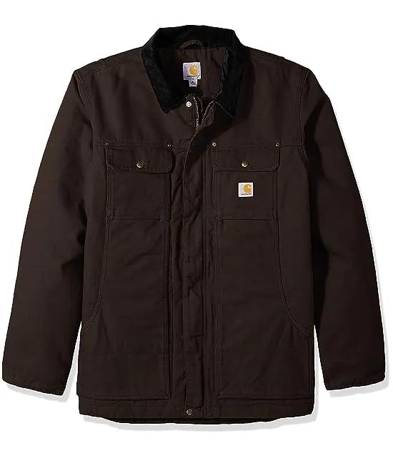 Men's Full Swing Relaxed Fit Washed Duck Insulated Traditional Coat