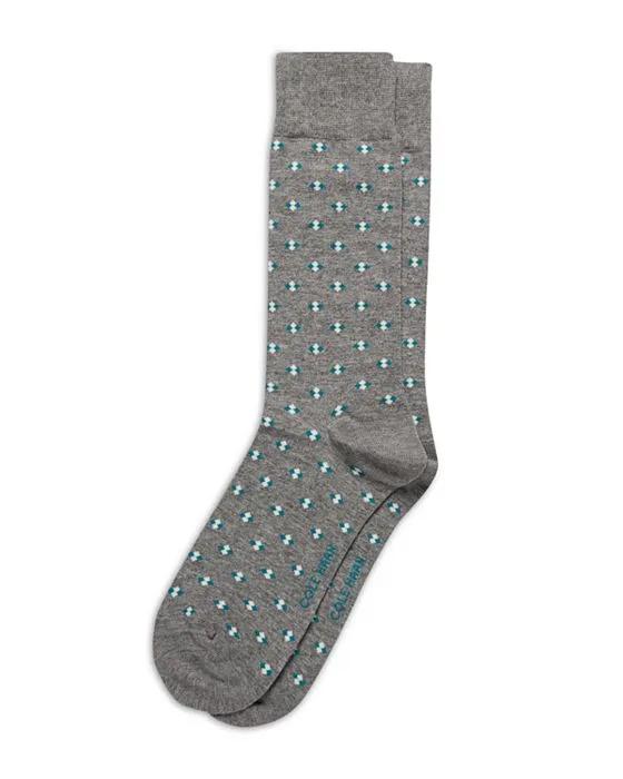 Men's Geometric Print Dress Socks