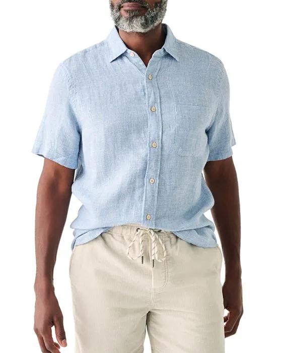 Men's Laguna Regular Fit Linen Short Sleeve Shirt