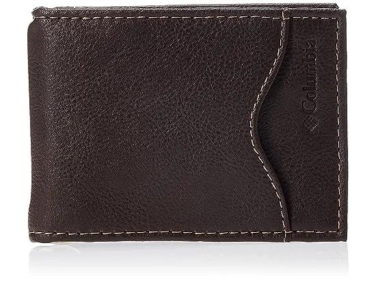 Men's Leather Front Pocket Wallet Card Holder for Travel