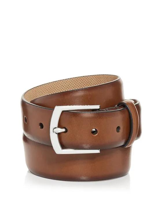 Men's Lewis Burnished Leather Belt