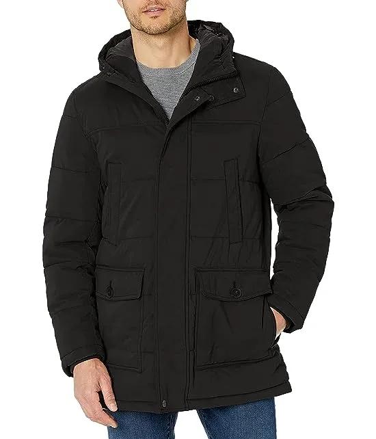 Men's Microtwill Long Hooded Parka