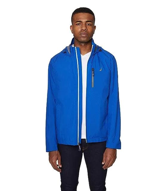 Men's Poly Stretch Zip Jacket with Hood