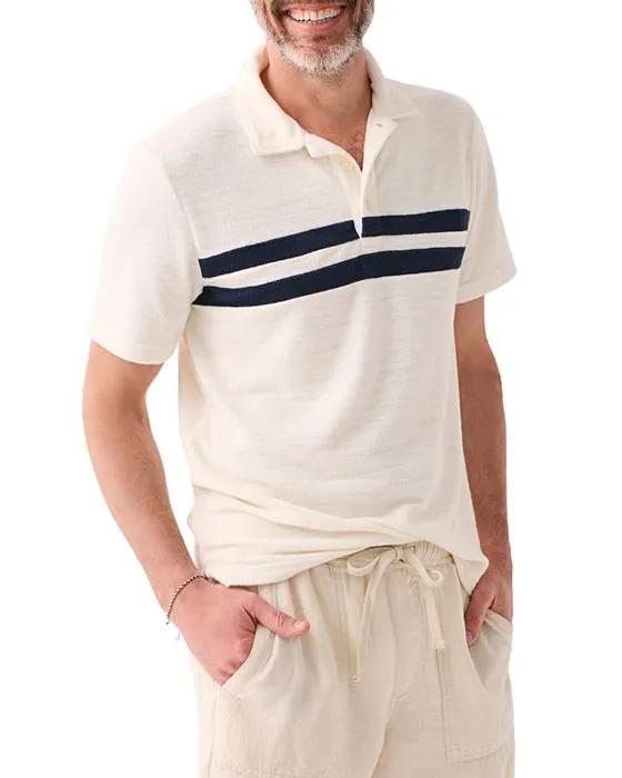 Men's Regular Fit Terry Stripe Polo