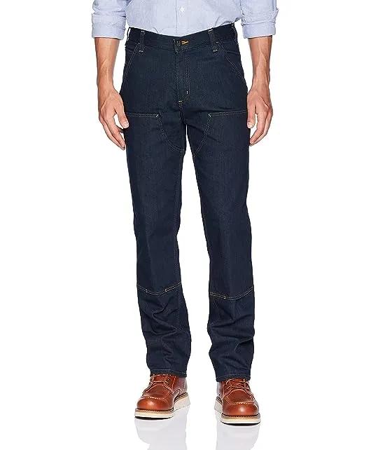 Men's Rugged Flex Relaxed Fit Double-Front Utility Jean