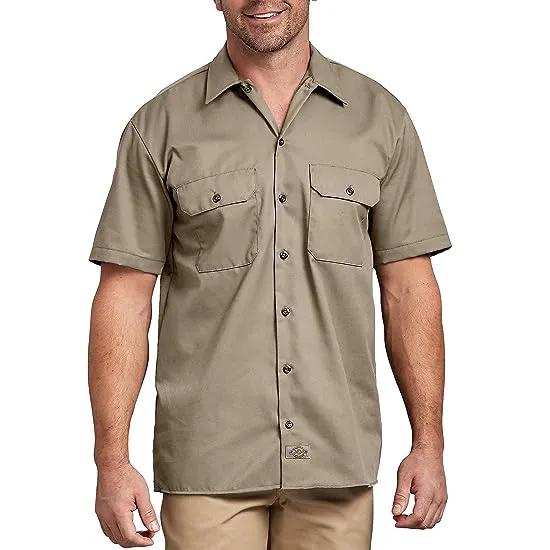 Men's Short-Sleeve Two-Tone Work Shirt