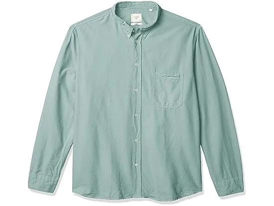 Men's Standard Fit Selvedge Pocket Button Down Shirt