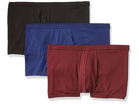 Men's Tagless Comfort Flex Fit Dyed Trunk, 3 Pack