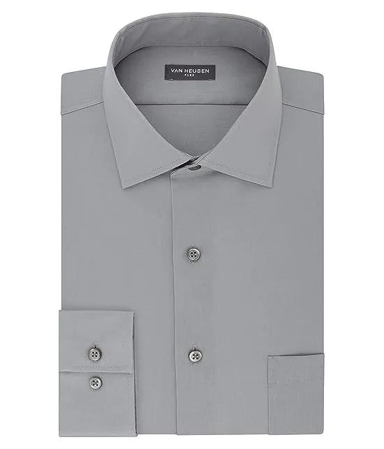 Men's TALL FIT Dress Shirt Flex Collar Stretch Solid (Big and Tall)