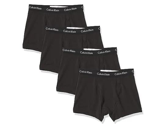 Men's Underwear Cotton Stretch 4 Pack Low Rise Trunks